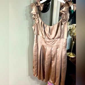 RARE Pewter dress! Shoes in my closet that match too. SZ 6 asking $25. Worn once